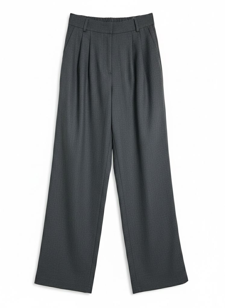 Grijze tailored set met bomberjack en pantalon