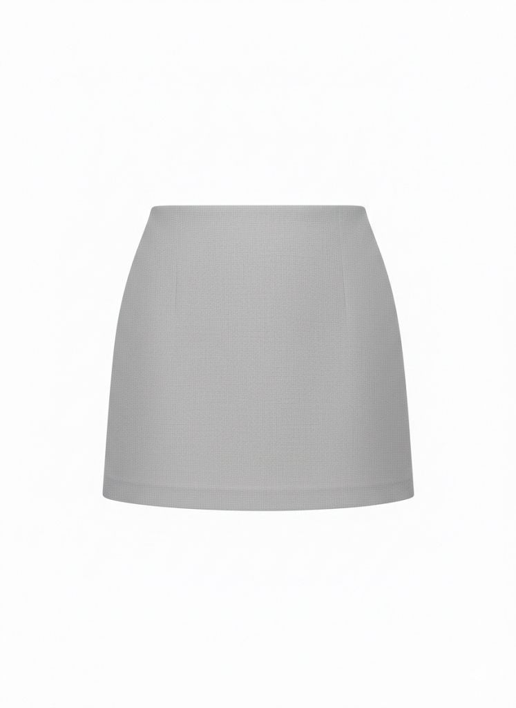 Grijze Mini Rok Dames – Strakke Korte Rok voor Casual & Feestelijke Looks