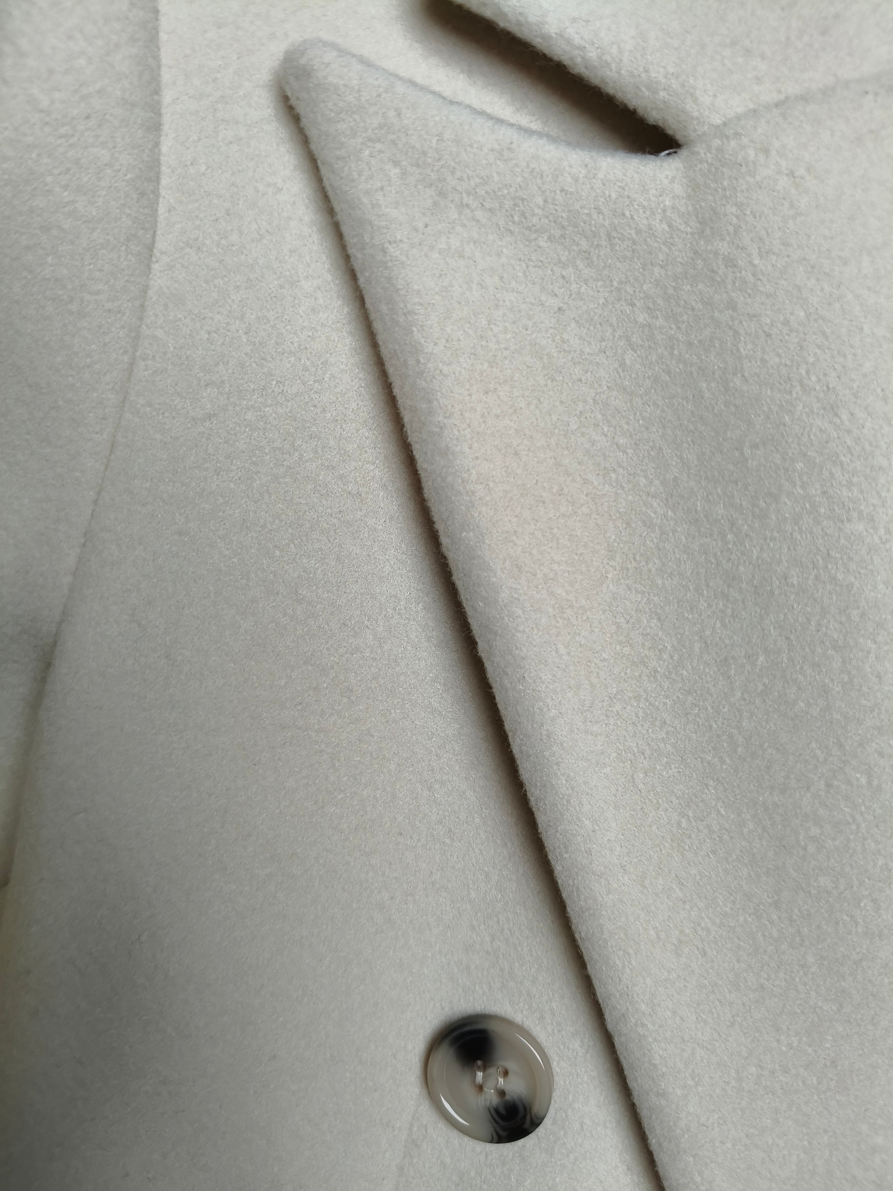 Elegante Lange Jas Dames Crème