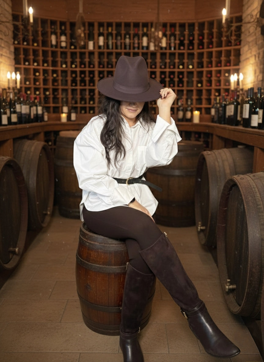 Oversized Overhemd met Wijde Mouwen