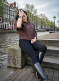 Kort vestje met grote knopen - Trendy dames vest
