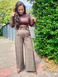Wide leg Broek met Riem