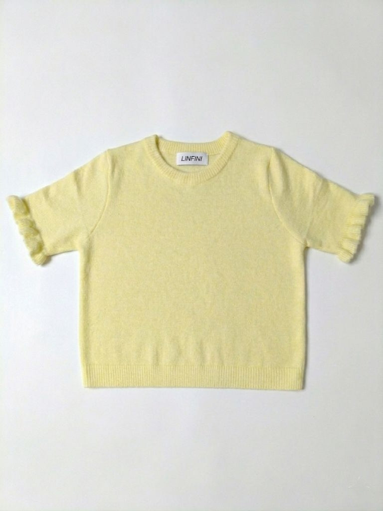 Sunny Ruffle Truitje – Geel / Oranje
