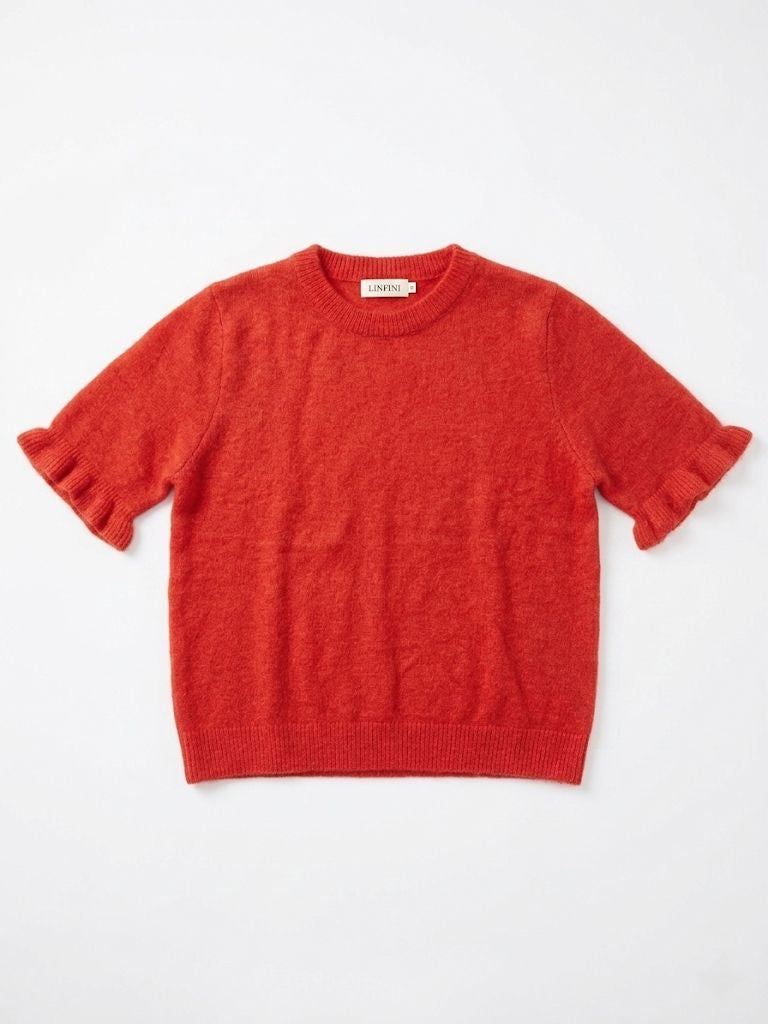 Sunny Ruffle Truitje – Geel / Oranje